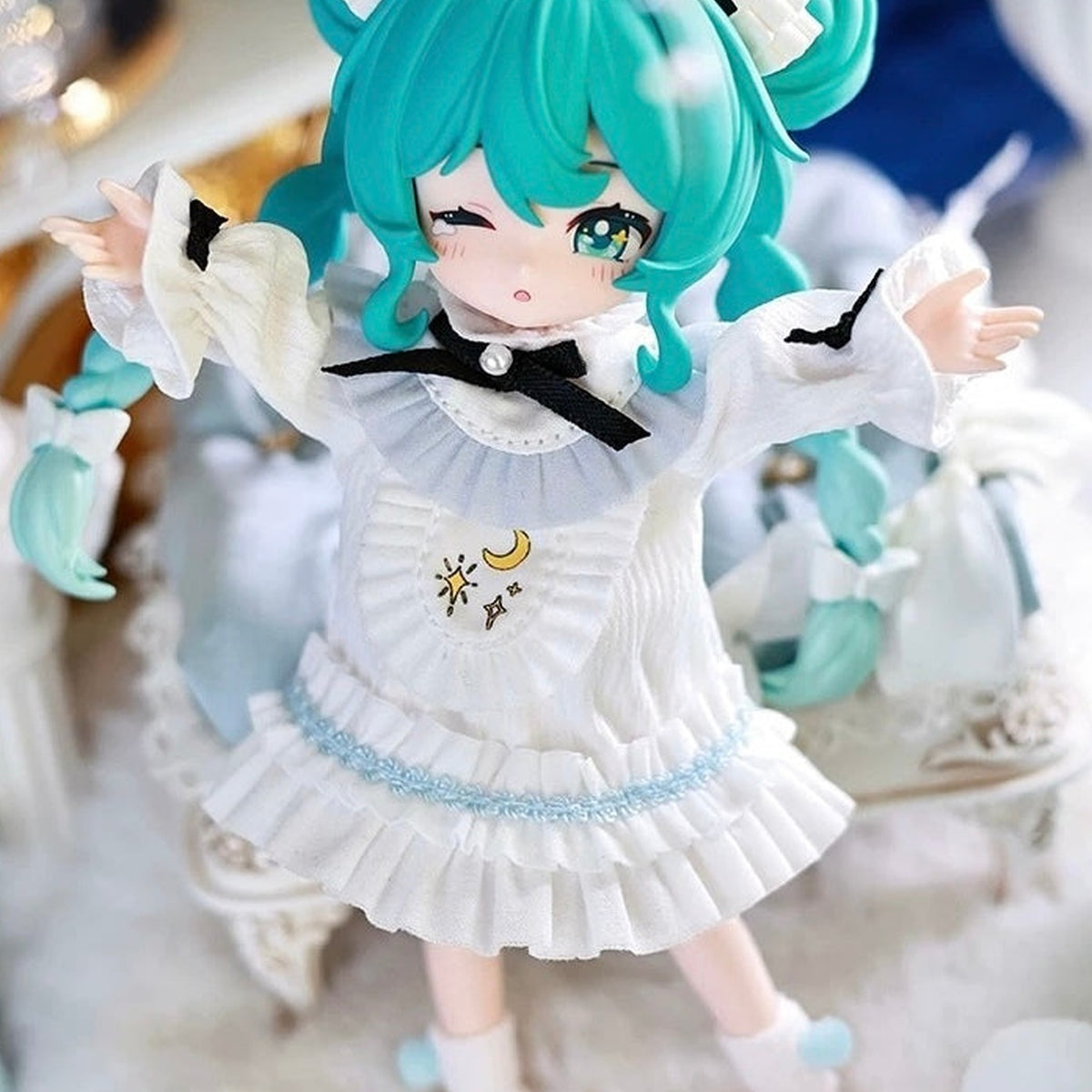 Hatsune Miku Wonderful Journey Prelude of Music Series MJD Action Doll Blind Box - physical series design detail 2; pictured example is not guaranteed in a random box