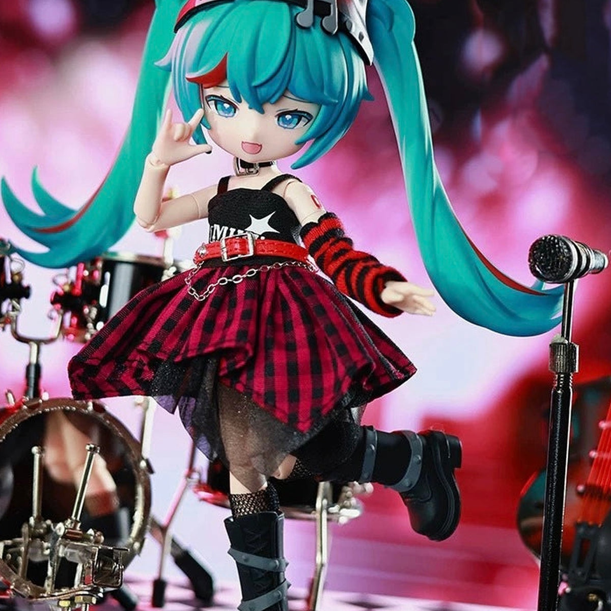 Hatsune Miku Wonderful Journey Prelude of Music Series MJD Action Doll Blind Box - physical series design detail 4; pictured example is not guaranteed in a random box