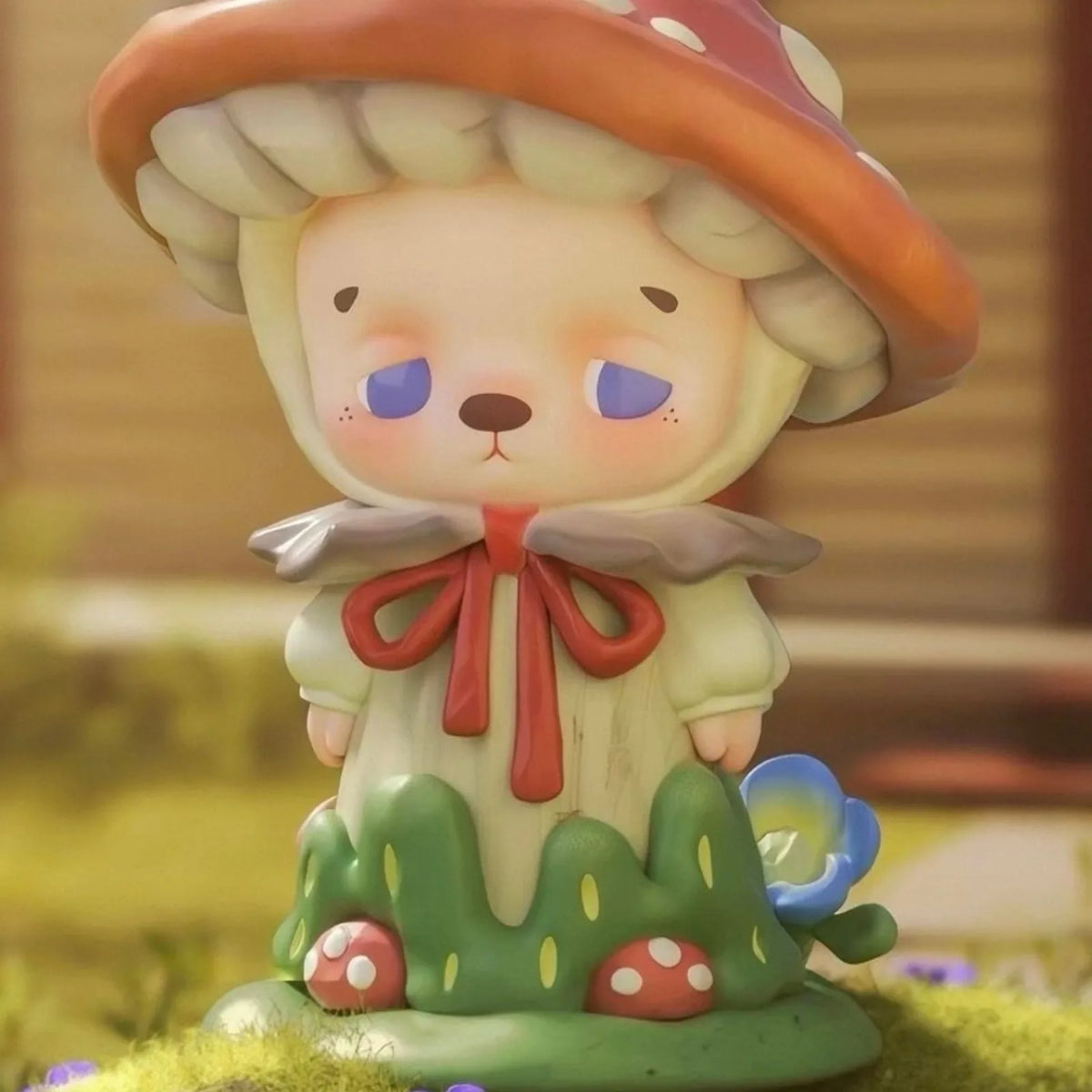 B125-01 Mushroom-headwear character design detail; exact series example, random box and set quantity do not guarantee this design