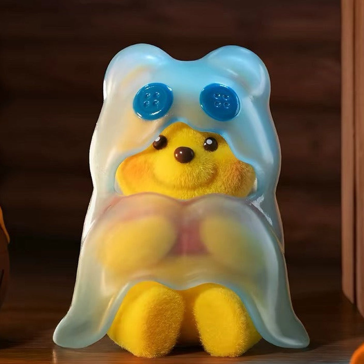 DSN Winnie the Pooh Emoji Series Figure Blind Box - Pooh Peekaboo figure example; illustrative series image, contents depend on purchase option