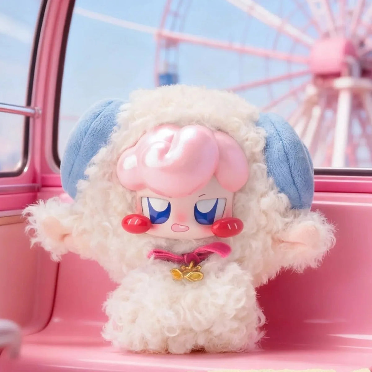 JOKKI's Critter Party white costume design with pink hair, shown as a random-box design example.