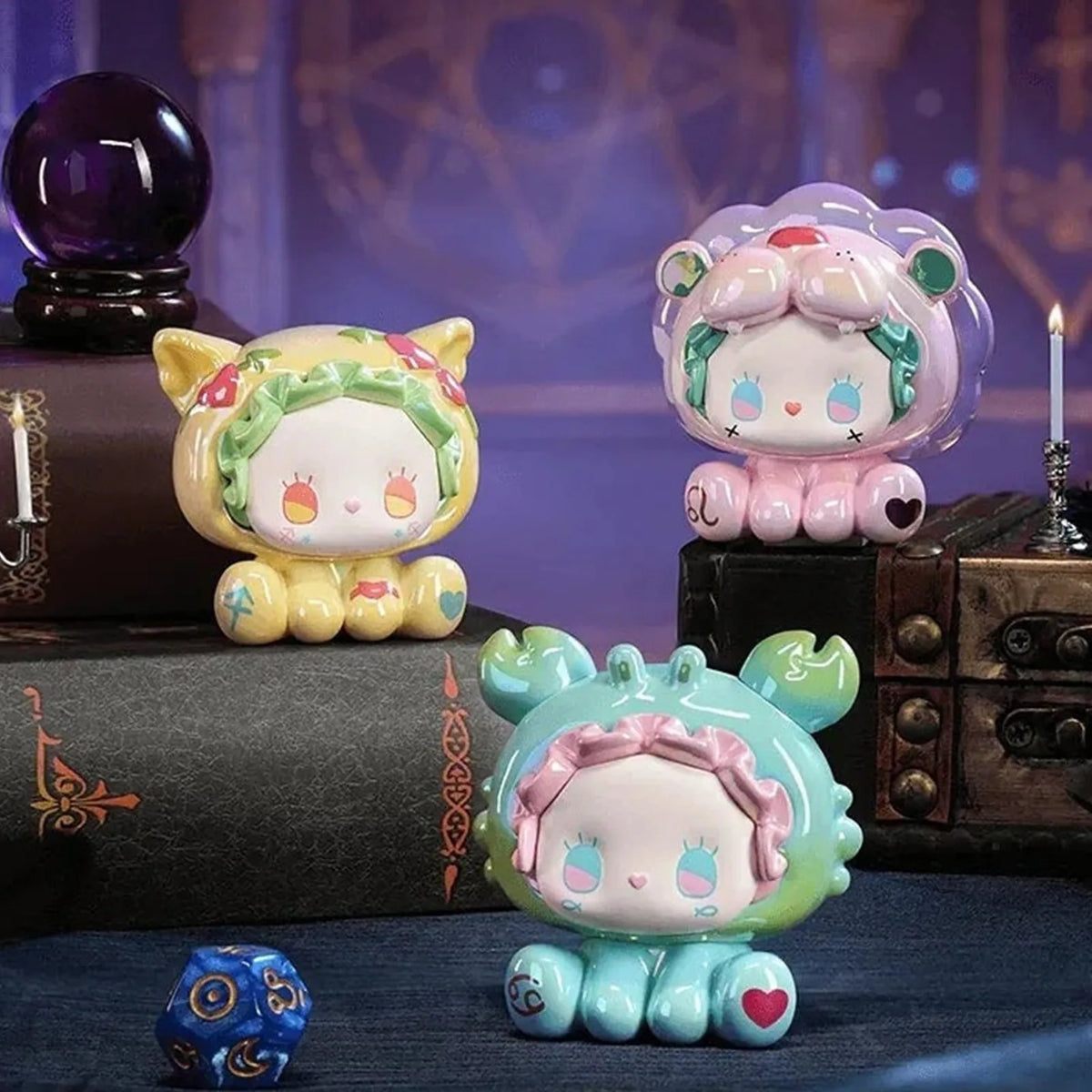 EMMA zodiac mini figures, three-design display | KikiBuddies