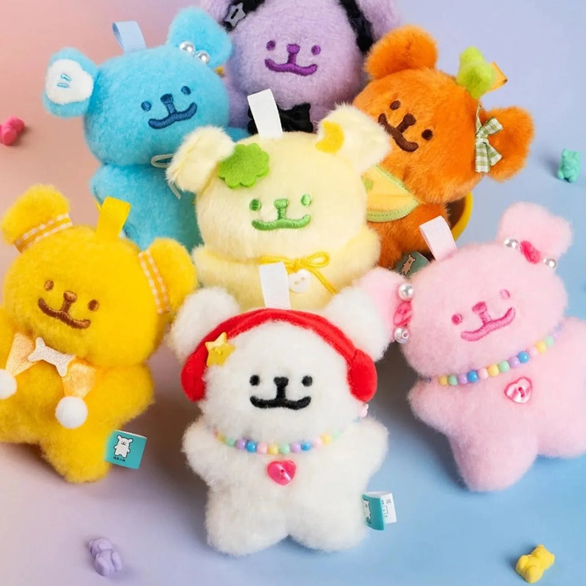 Maltese Gummies plush characters, group detail | KikiBuddies