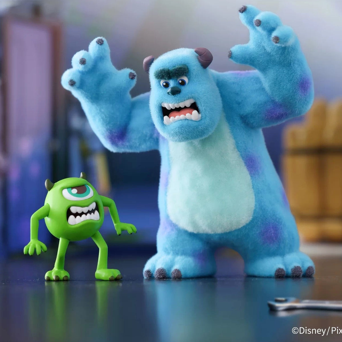 DSN Monsters Work Log Series Flocked Figure Blind Box - Sully and Mike Scare Training boxed design example; illustrative series image, contents depend on purchase option