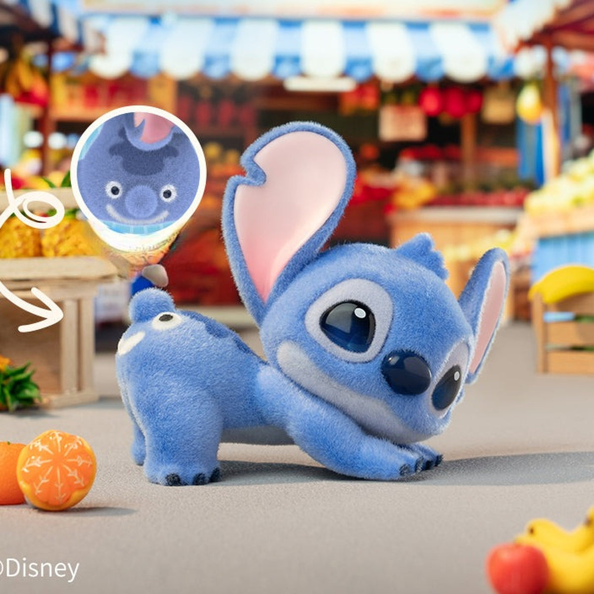 DSN Stitch Mischievous Daily Life Series Figure Blind Box - Stitch tilted-head figure example; illustrative series image, contents depend on purchase option
