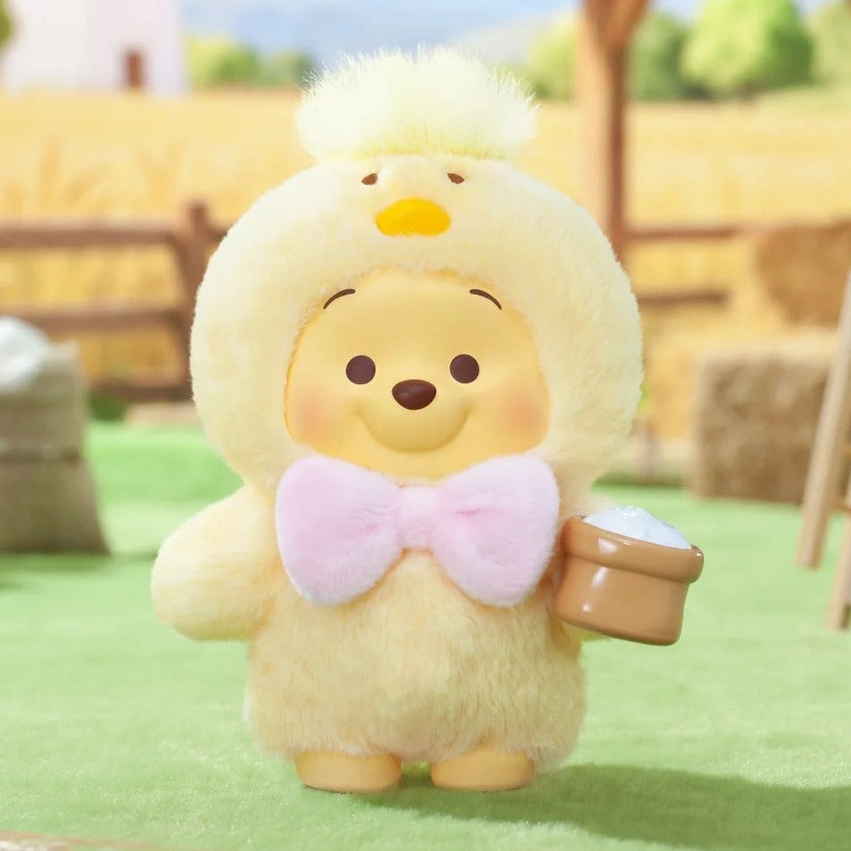 DSN Winnie The Pooh Happy Farm Series Plush Blind Box - Pooh chick costume plush example; illustrative series image, contents depend on purchase option