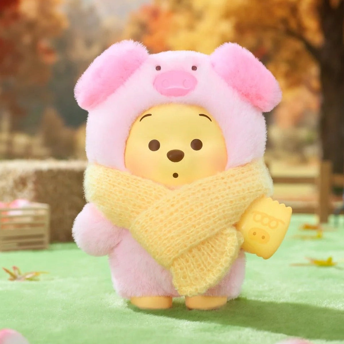 DSN Winnie The Pooh Happy Farm Series Plush Blind Box - Pooh pig costume plush example; illustrative series image, contents depend on purchase option