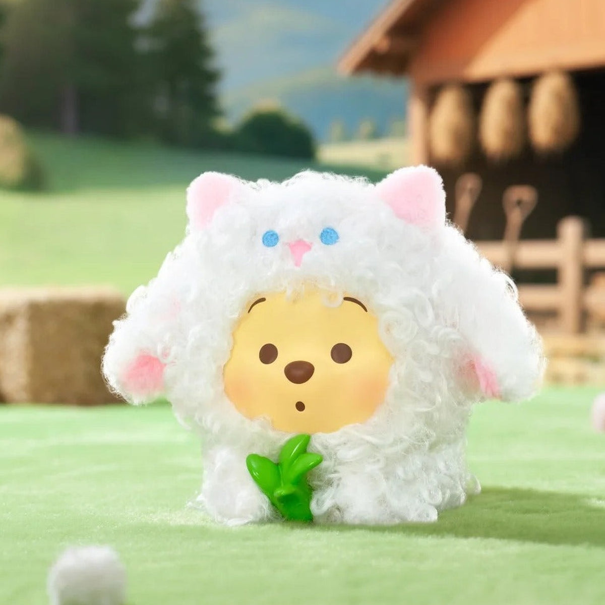 DSN Winnie The Pooh Happy Farm Series Plush Blind Box - Pooh sheep costume plush example; illustrative series image, contents depend on purchase option