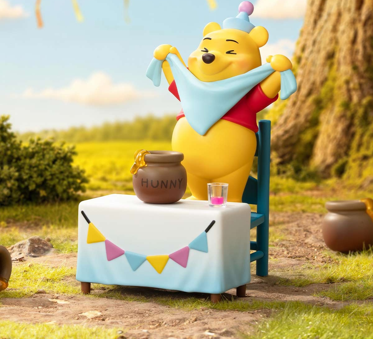 Disney Winnie the Pooh Let's Party! Series Figures — series example; random contents not guaranteed