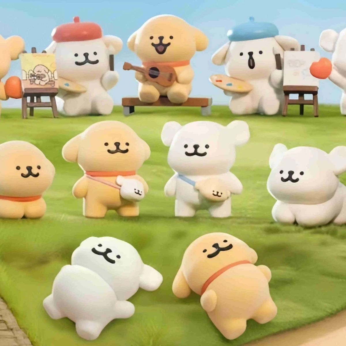 Maltese Friendship Enjoy Your Company blind-box series figure illustration; possible design, not guaranteed contents