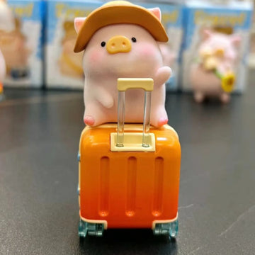 LuLu the Piggy Travel blind-box series figure illustration; possible design, not guaranteed contents