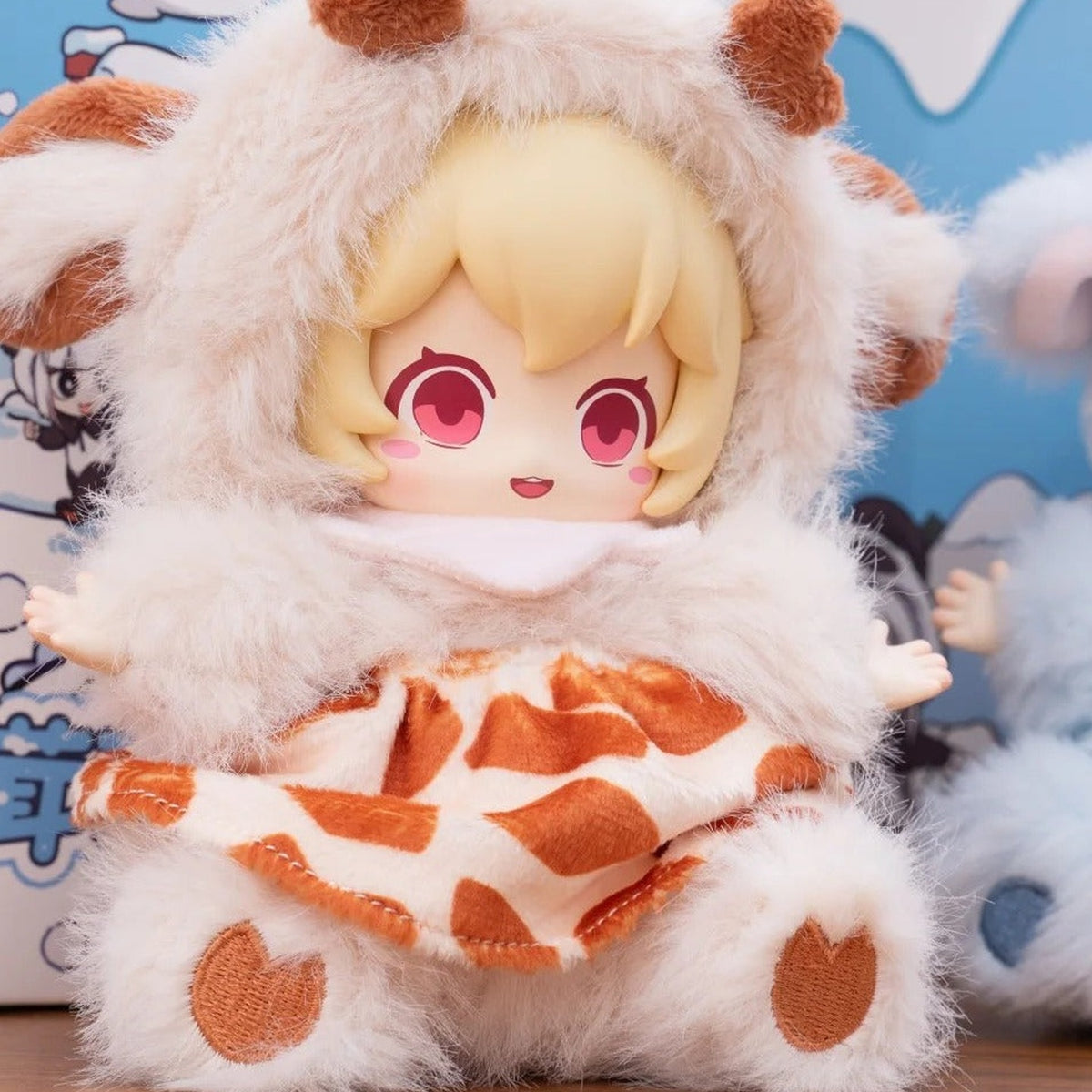 FEIRENZAI Fluffy Winter Series Plush Doll Blind Box - physical series design detail 1; pictured example is not guaranteed in a random box