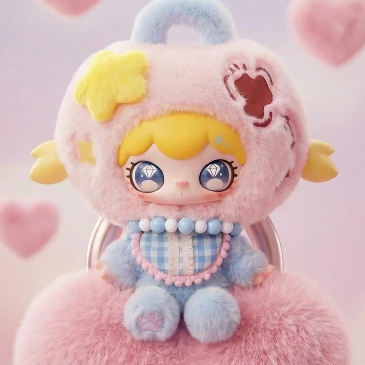 Lulumi A Lexicon of Love Series Plush Blind Box - Pink and blue seated design example; random design not guaranteed