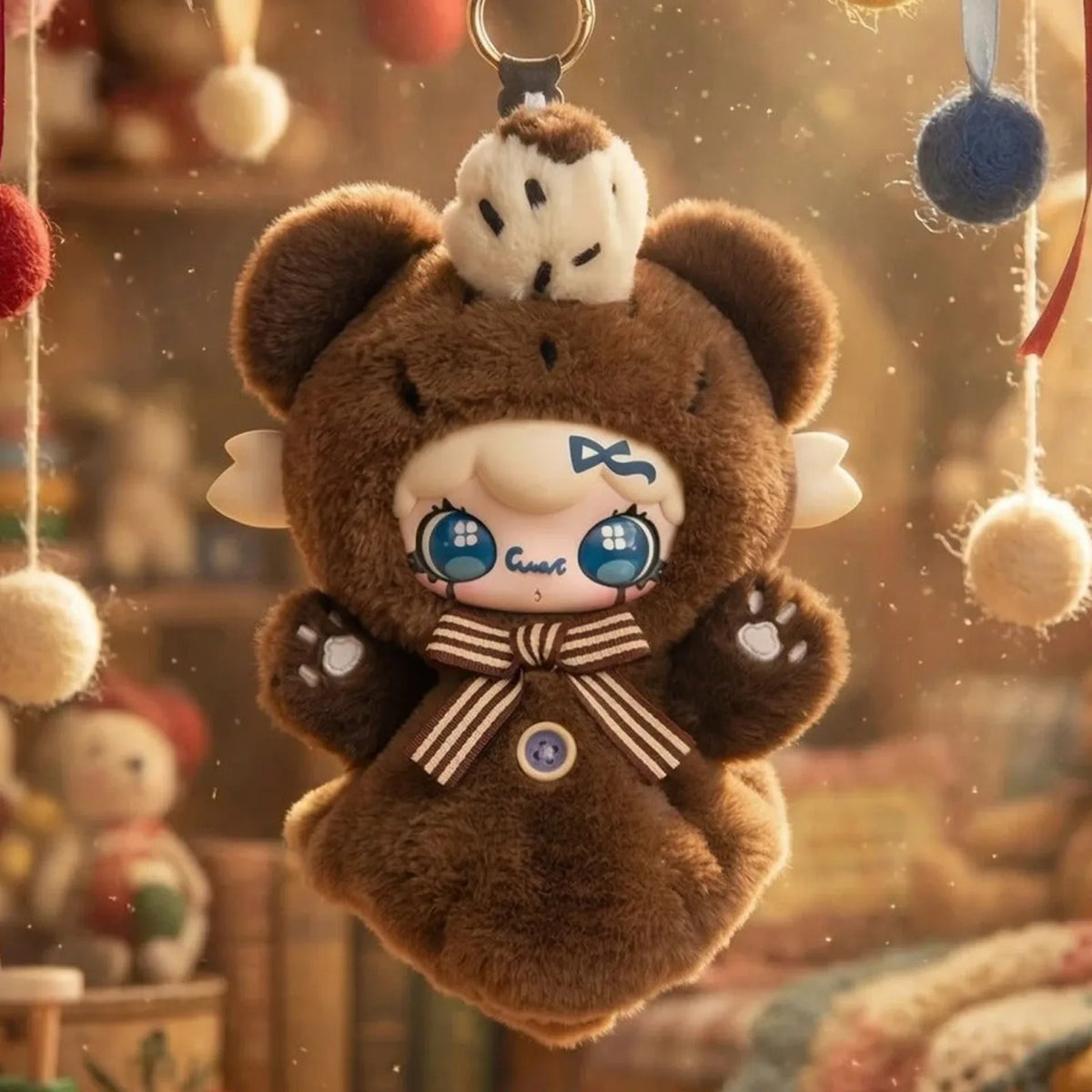 Lulumi A Lexicon of Love Series Plush Blind Box - Brown hanging plush complete design example; random design not guaranteed
