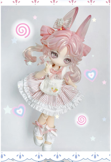 Moon Jumping Time Bunny Series BJD Limited Action Figure - peach oolong complete | KikiBuddies
