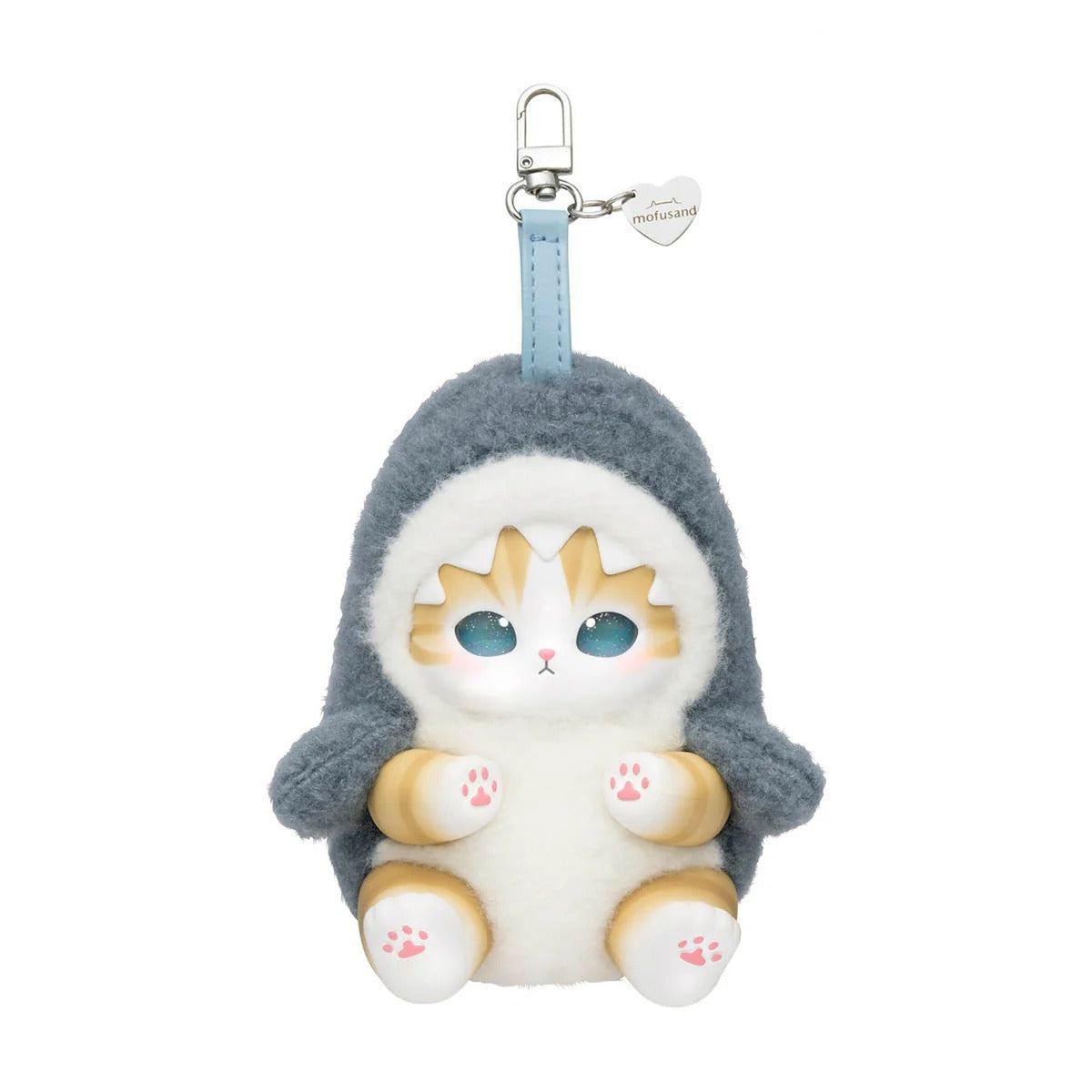 Mofusand Kiramekko Fluffy Kittens Series Plush Blind Box - Complete shark costume pendant and clip; quantity follows selected option