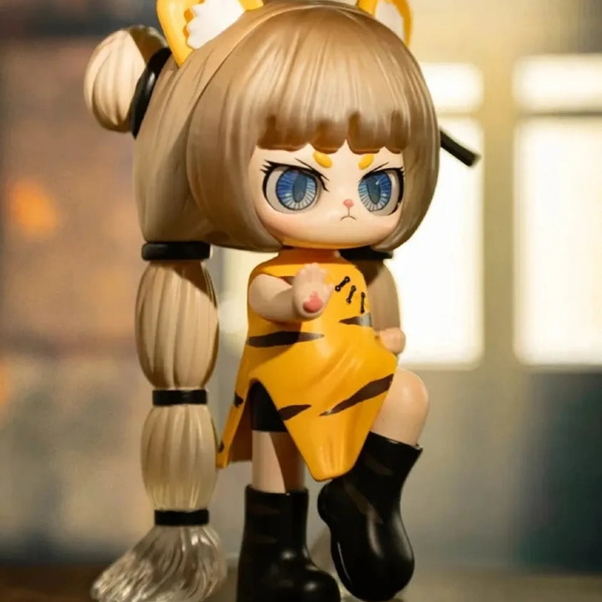 KIKI Fantasy Petshop Series Figures, Blind Box — Yellow tiger-costume figure example; series example, not guaranteed selection