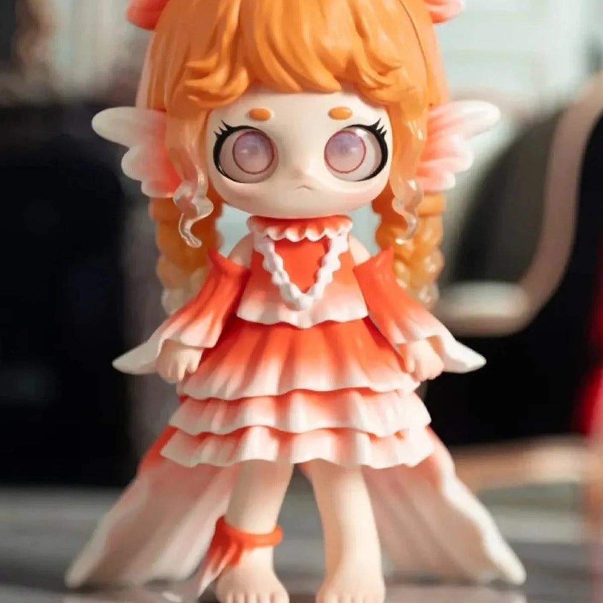 KIKI Fantasy Petshop Series Figures, Blind Box — Orange-haired fish-costume figure example; series example, not guaranteed selection