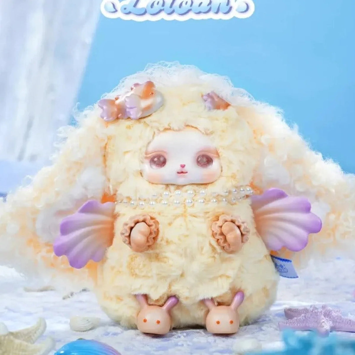 LOLOAN V4 Ocean Series Plush Dolls, Blind Box - Yellow ocean design example; random design not guaranteed