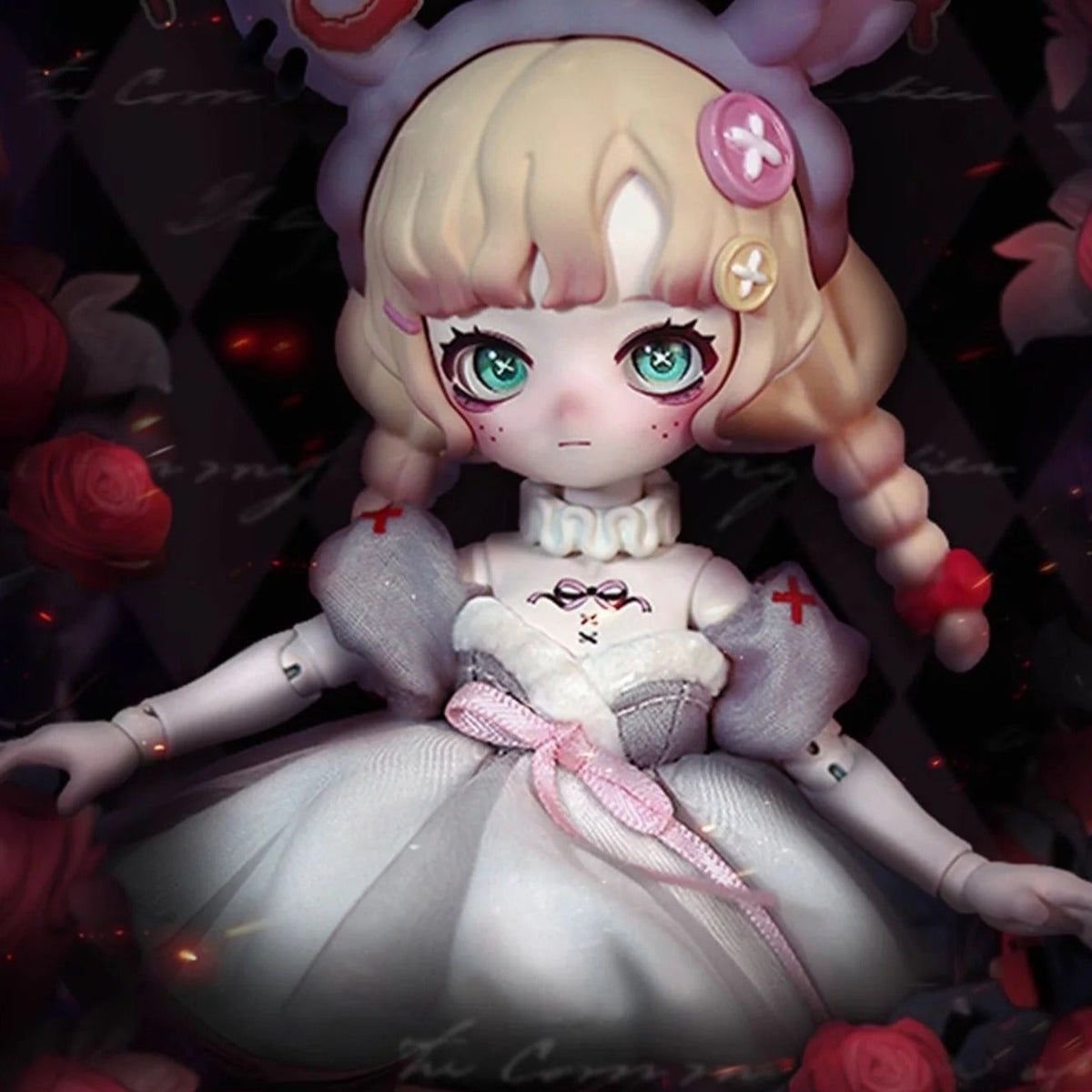 Nyssa Bizarre Nightmare Series BJD Figures, Blind Box - physical series design detail 2; pictured example is not guaranteed in a random box