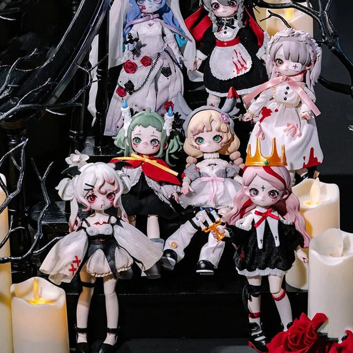 Nyssa Bizarre Nightmare Series BJD Figures, Blind Box - physical series design detail 3; pictured example is not guaranteed in a random box