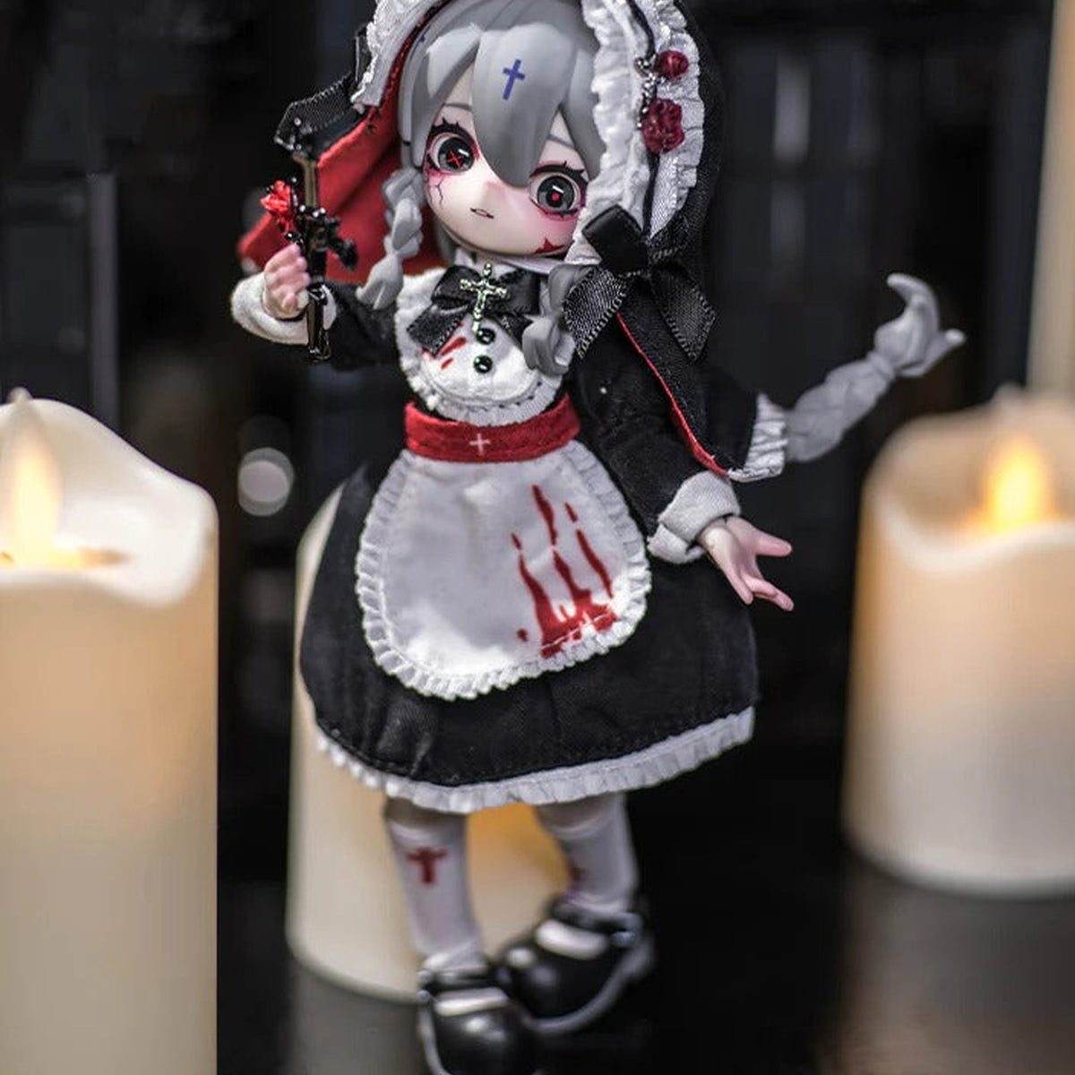 Nyssa Bizarre Nightmare Series BJD Figures, Blind Box - physical series design detail 4; pictured example is not guaranteed in a random box