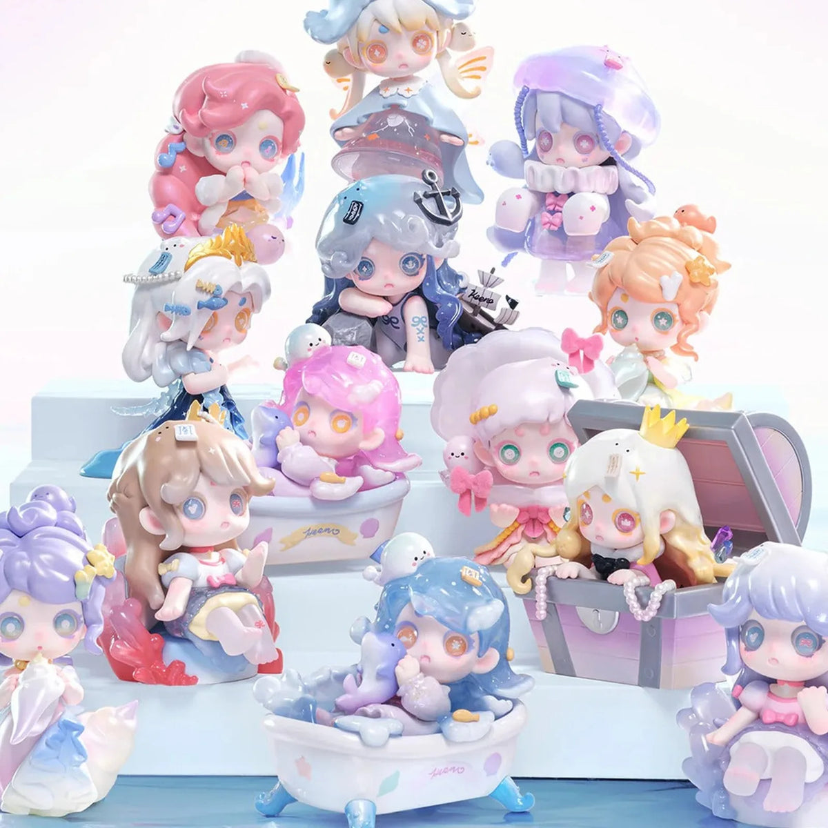 KEENO Wish on the Sea Breeze series figure assortment; series design example | KikiBuddies