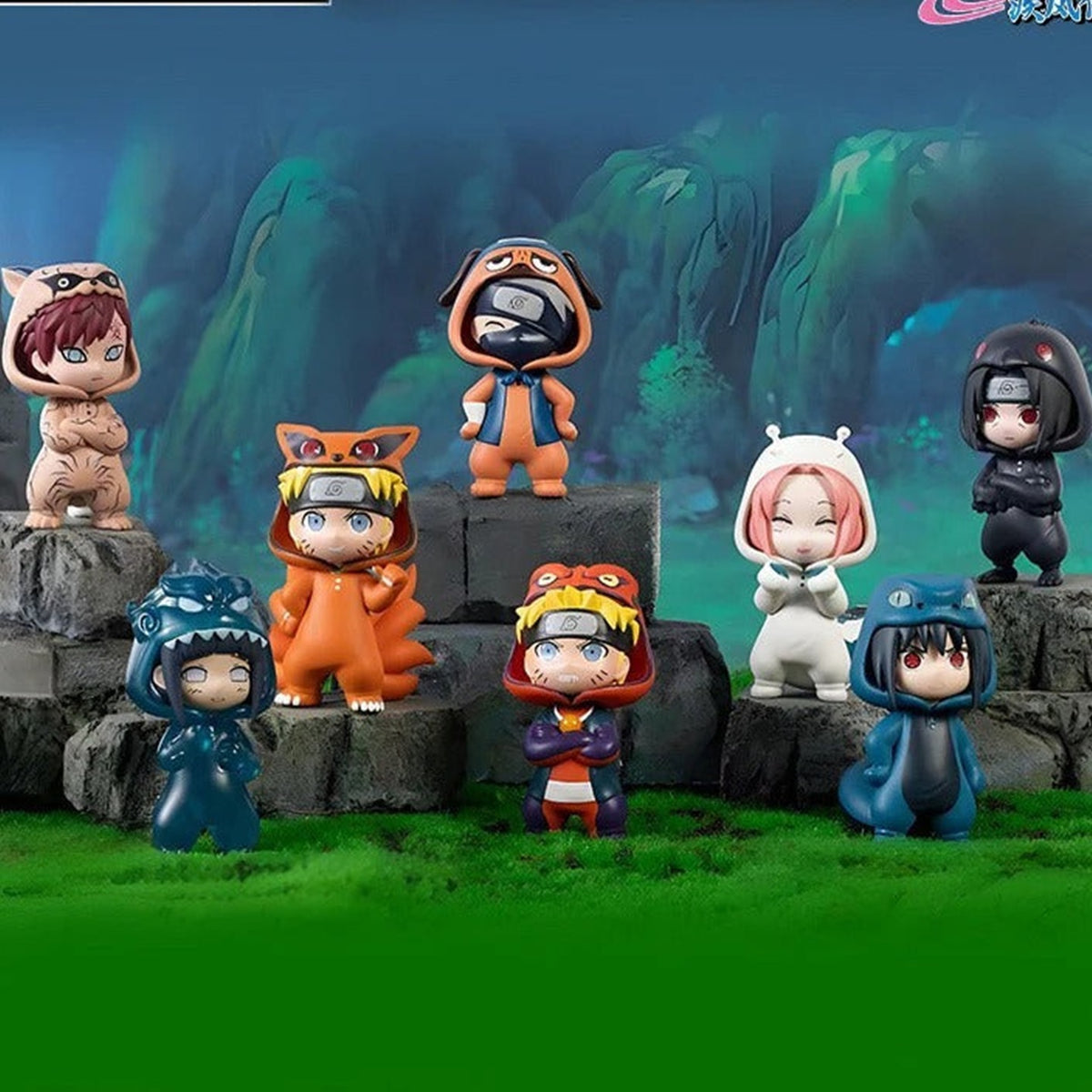 Naruto Pajamars Series Figures Blind Box - Naruto Pajamars figure lineup; illustrative series image, contents depend on purchase option