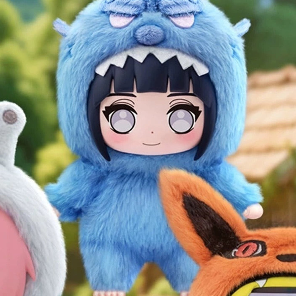 Naruto Beast Party Series Plush Dolls, Blind Box - Hinata blue beast costume plush example; illustrative series image, contents depend on purchase option