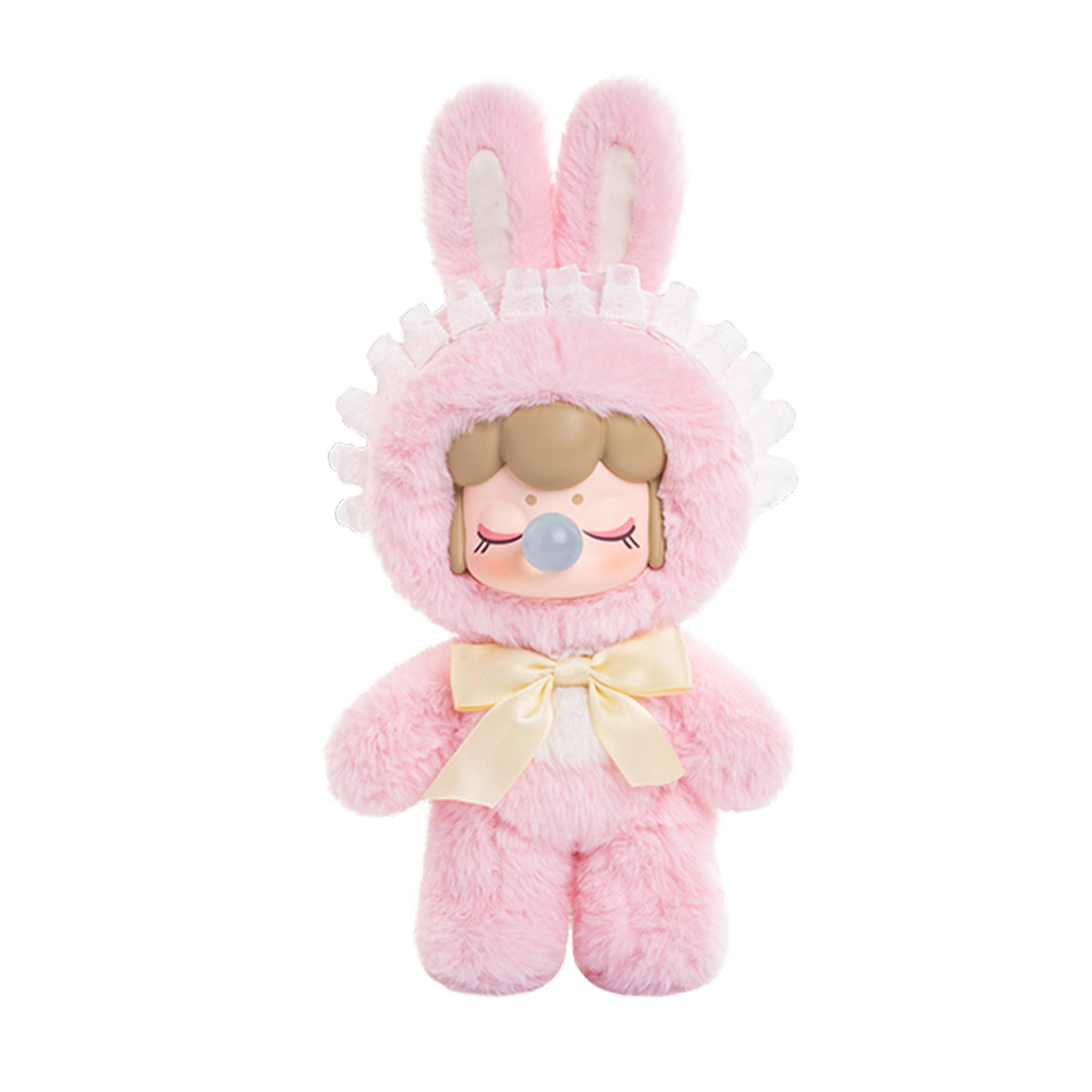 Nanci Shining Bunny — pink bunny plush on white background; series design reference