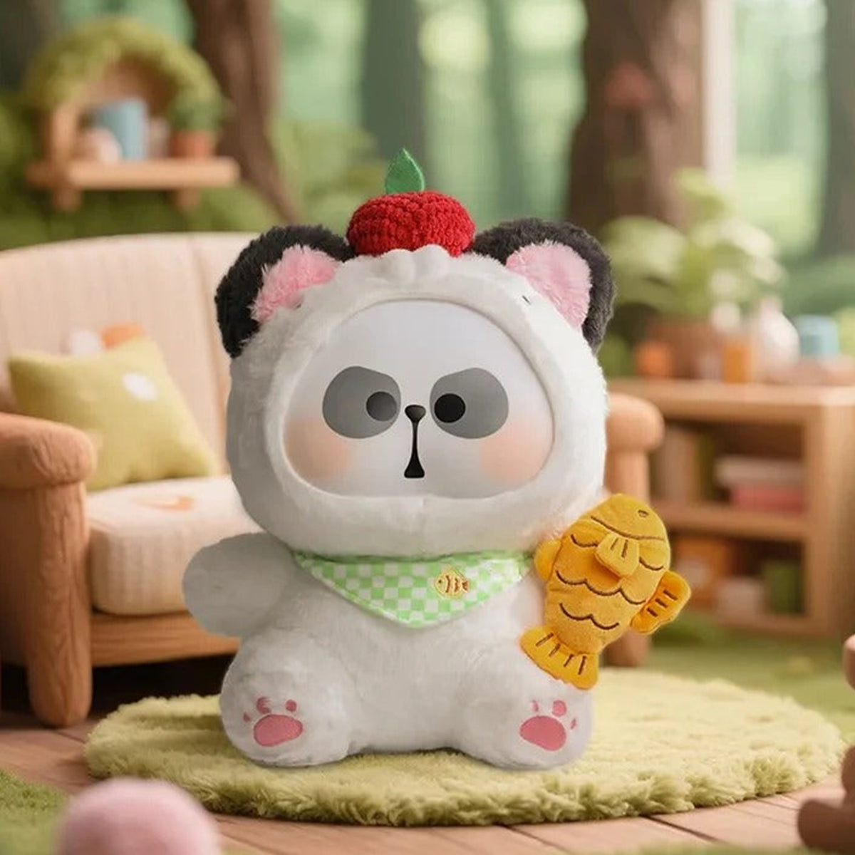 White cat-costumed MR.PA design example; random blind box contents vary