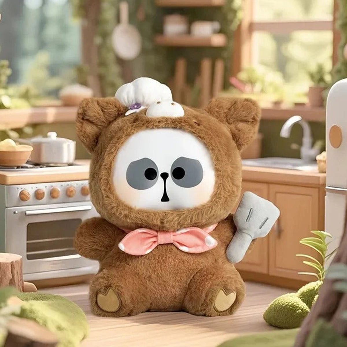 Brown pig-costumed MR.PA design example; random blind box contents vary