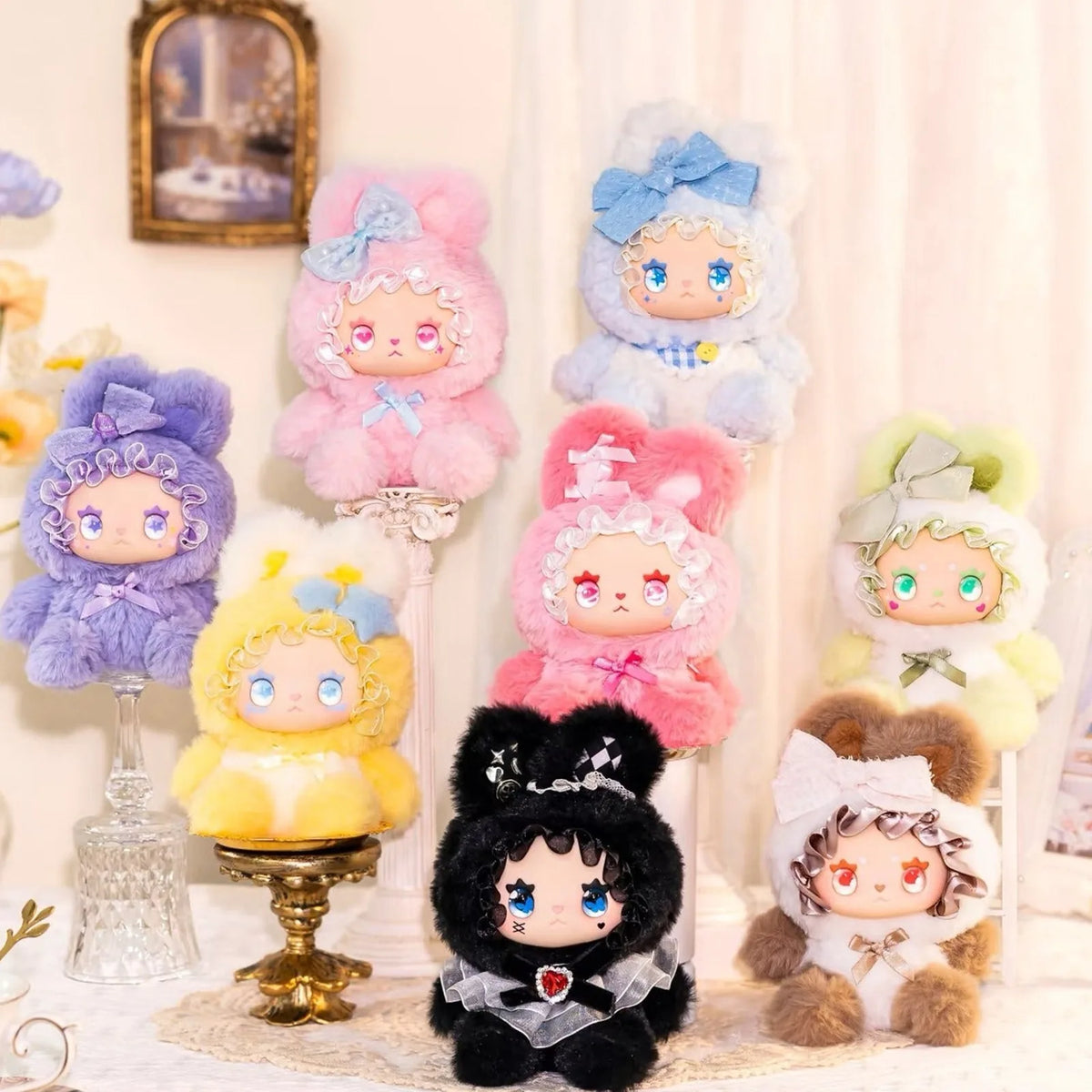 Bunny Alliance character assortment reference; exact series reference, random purchase does not guarantee pictured design