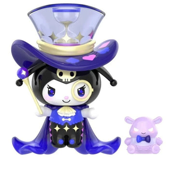 KUROMI magician figure with a tall hat and small companion; series design example | KikiBuddies
