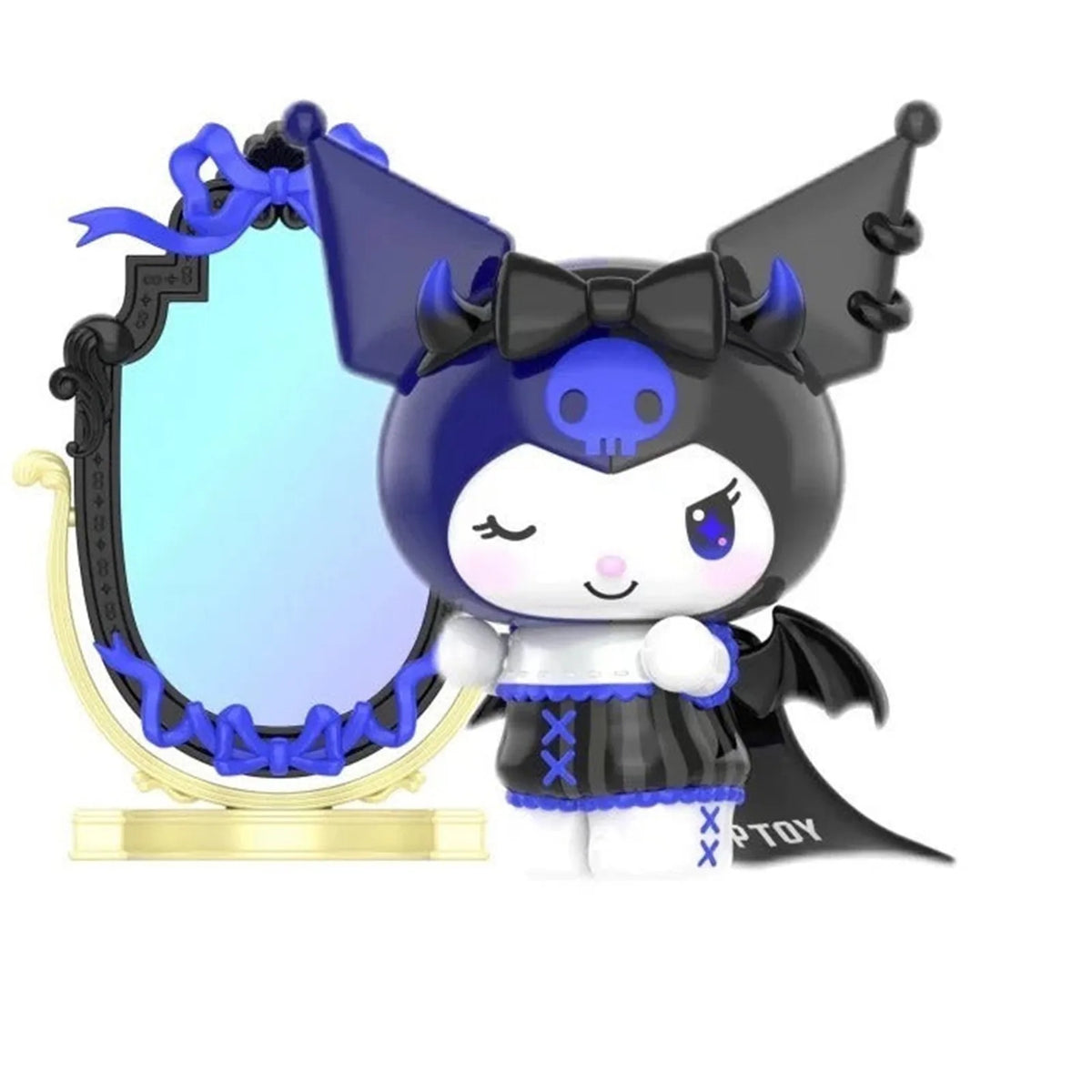 KUROMI magic-themed figure beside a mirror-shaped display; series design example | KikiBuddies