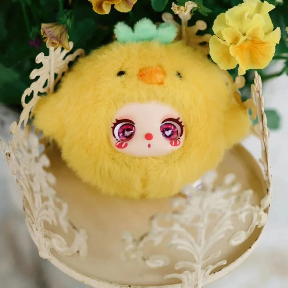Liila's Garden Tea Party Mini Plush Blind Box — Yellow chick-costume Liila MINI plush example