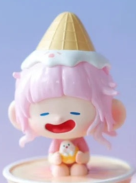 Complete ice-cream-hat seated figure example; random purchases do not guarantee this design