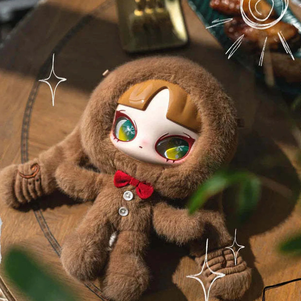 INN'S Silent Winter Series Plush Dolls, Blind Box — Brown animal-costume plush detail; series example, not guaranteed selection
