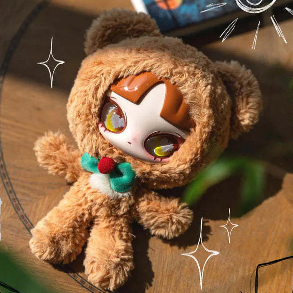 INN'S Silent Winter Series Plush Dolls, Blind Box — Brown animal-costume plush complete view; series example, not guaranteed selection