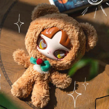 INN'S Silent Winter Series Plush Dolls, Blind Box — Brown animal-costume plush complete view; series example, not guaranteed selection