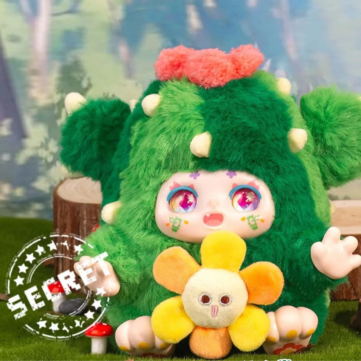 Kimmon O'chichi V2 Series Plush Dolls, Blind Box — Green cactus-costume secret design example; series example, not guaranteed selection
