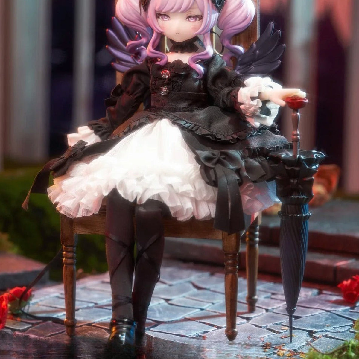 Dream Devourer Series Action Figure BJD Hanging Card - candy skirt and boots detail | KikiBuddies