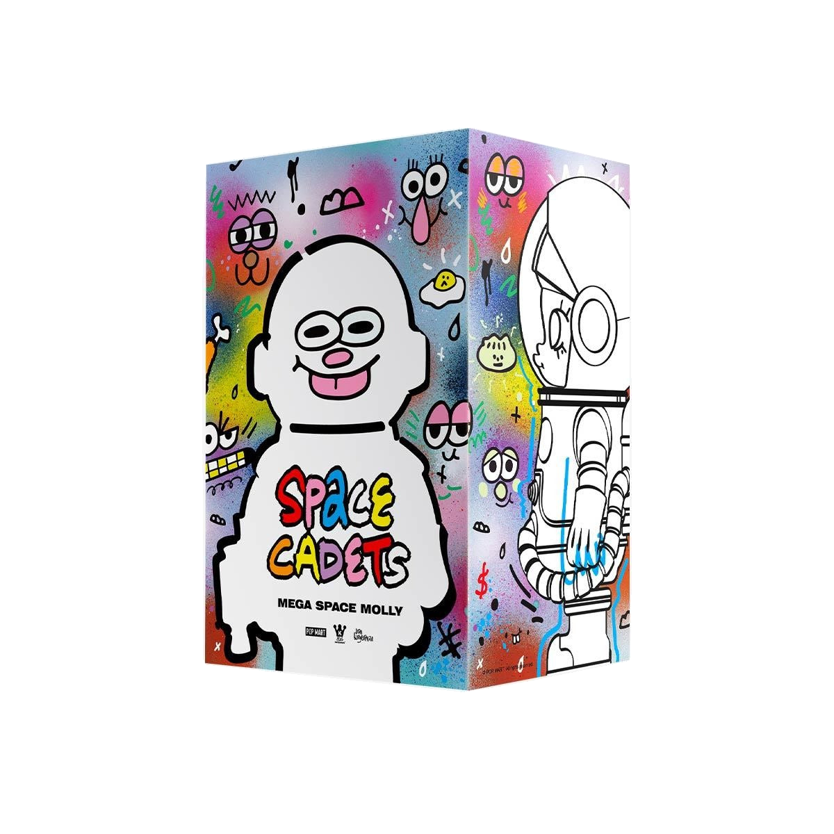 MEGA SPACE MOLLY Space Cadets — 1 BOX option packaging reference; printed designs do not guarantee contents