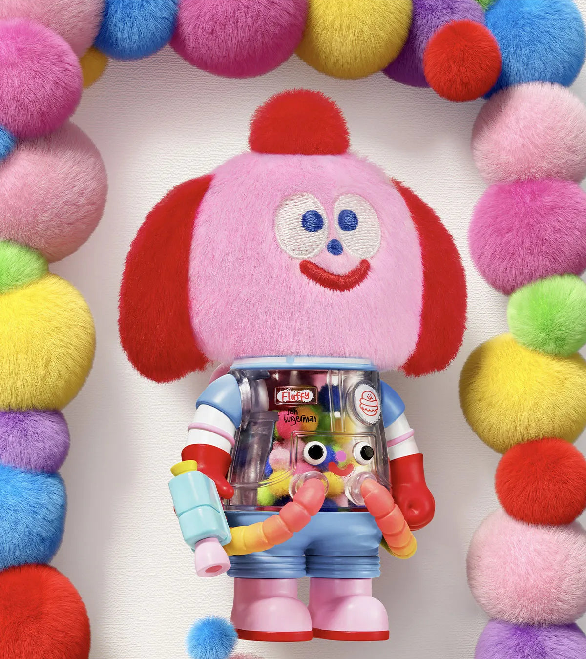 MEGA SPACE MOLLY 100% Series4 — Jon Burgerman design; series example, not guaranteed in a random box