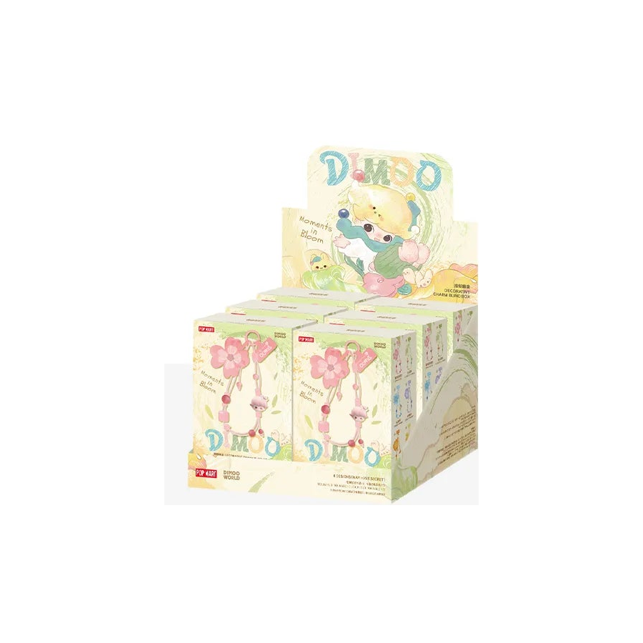 DIMOO Moments in Bloom Series Decorative Charm — packaged set of 6 boxes