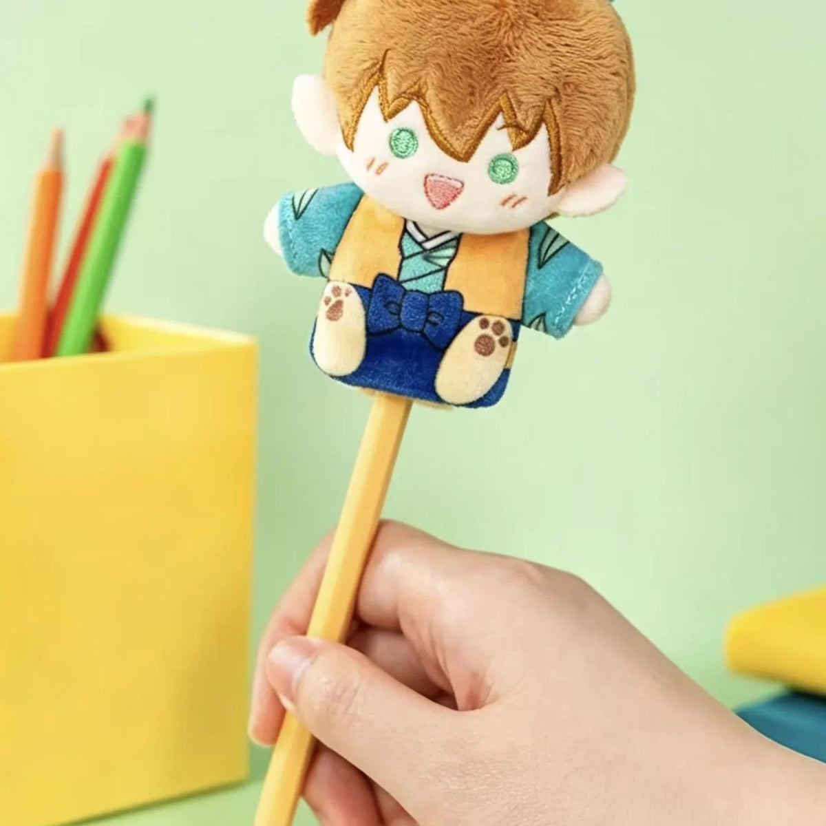Inuyasha The Journey of Sengoku Series Finger Plush Finger Puppet Blind Box — Orange-haired finger puppet use example; series example, not guaranteed selection