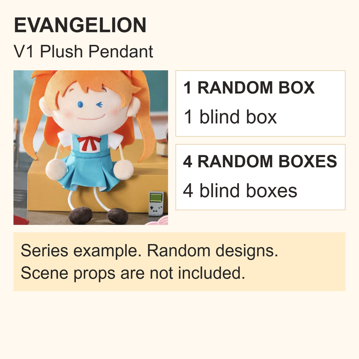 EVA Evangelion V1 English purchase guide: one random blind box or 4 random boxes; series pictures are examples