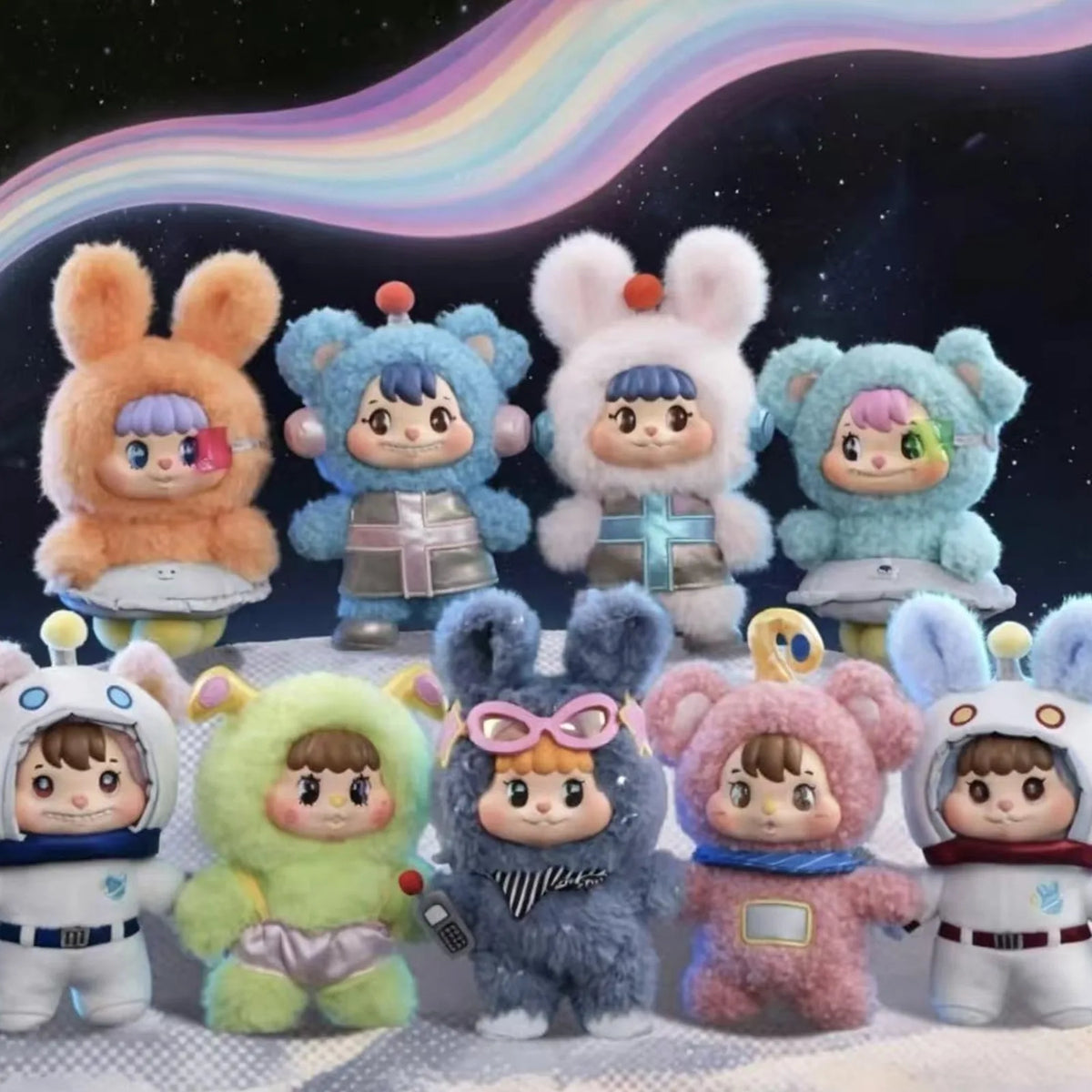 B309-01 Space Fantasy character assortment reference; plush pendant series design reference, random purchase does not guarantee pictured design