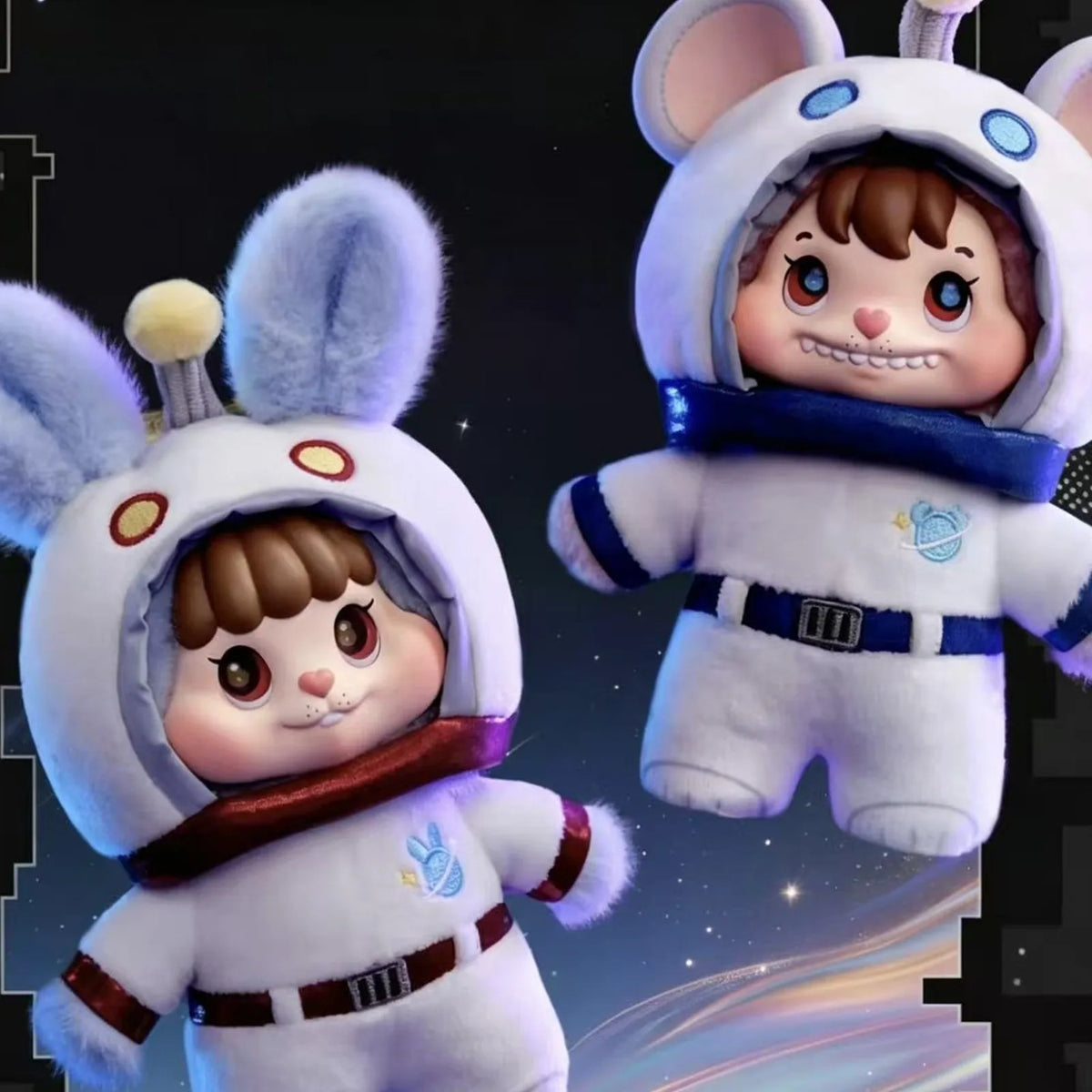 B309-01 White space-outfit character examples; plush pendant series design reference, random purchase does not guarantee pictured design