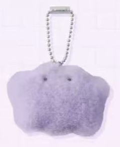 Ditto - complete selected plush pendant front view with full ball chain; series comparison does not supply all pictured designs